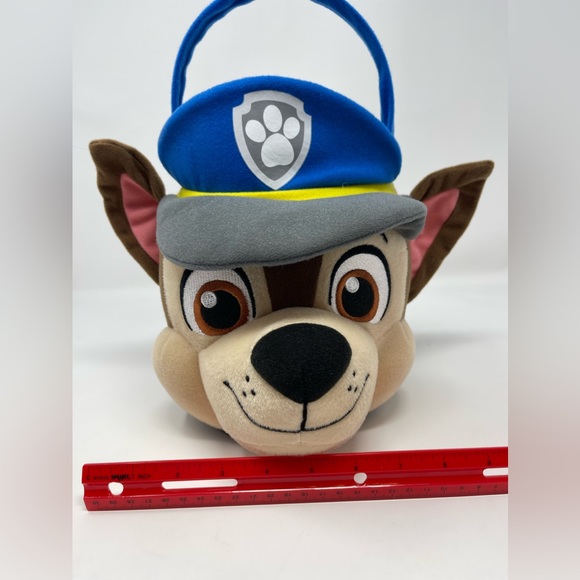PAW PATROL: Chase Plush, Large 3D Basket. Nickelodeon. NEW - Picture 8 of 9
